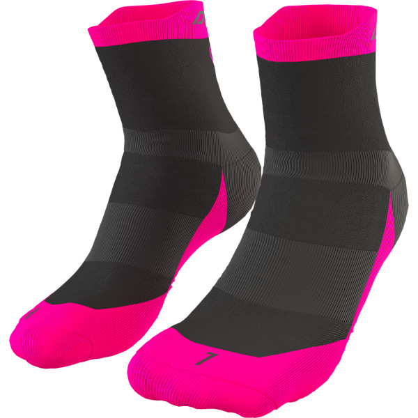 Dynafit Transalper Socken Pink Schwarz